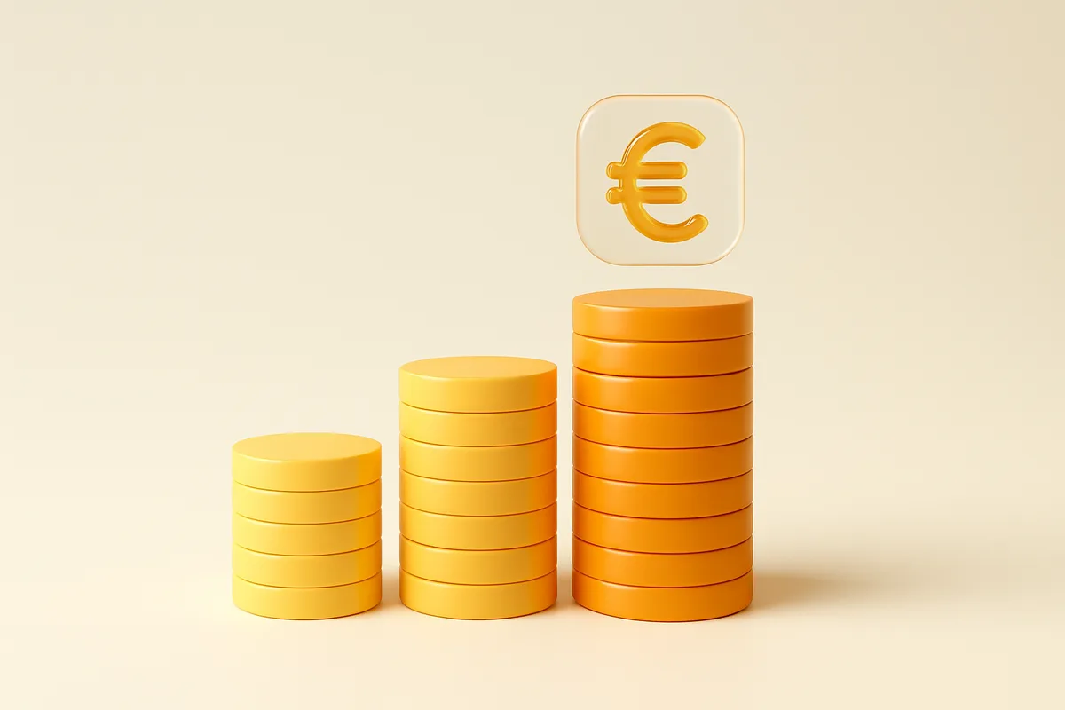 Marketingová kampaň s rastúcim rozpočtom znázorneným stĺpikovým grafom