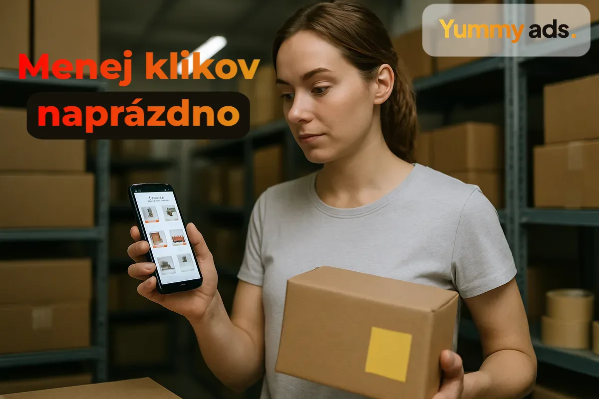 Instagram ads pre eshop pripravené v produktovom katalógu na telefóne